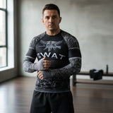 Black and urban camo SWAT edition Roll Gear rash guard