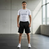 White Roll Gear rash guard for Brazilian Jiu-Jitsu