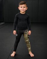 Roll Gear Kids Army Compression Spats - Black Camo, product image 1.