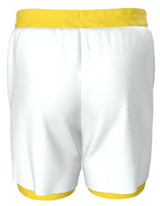 Roll Gear Youth Yellow Ranked Grappling Shorts – BJJ & Wrestling Training Gear, back view.