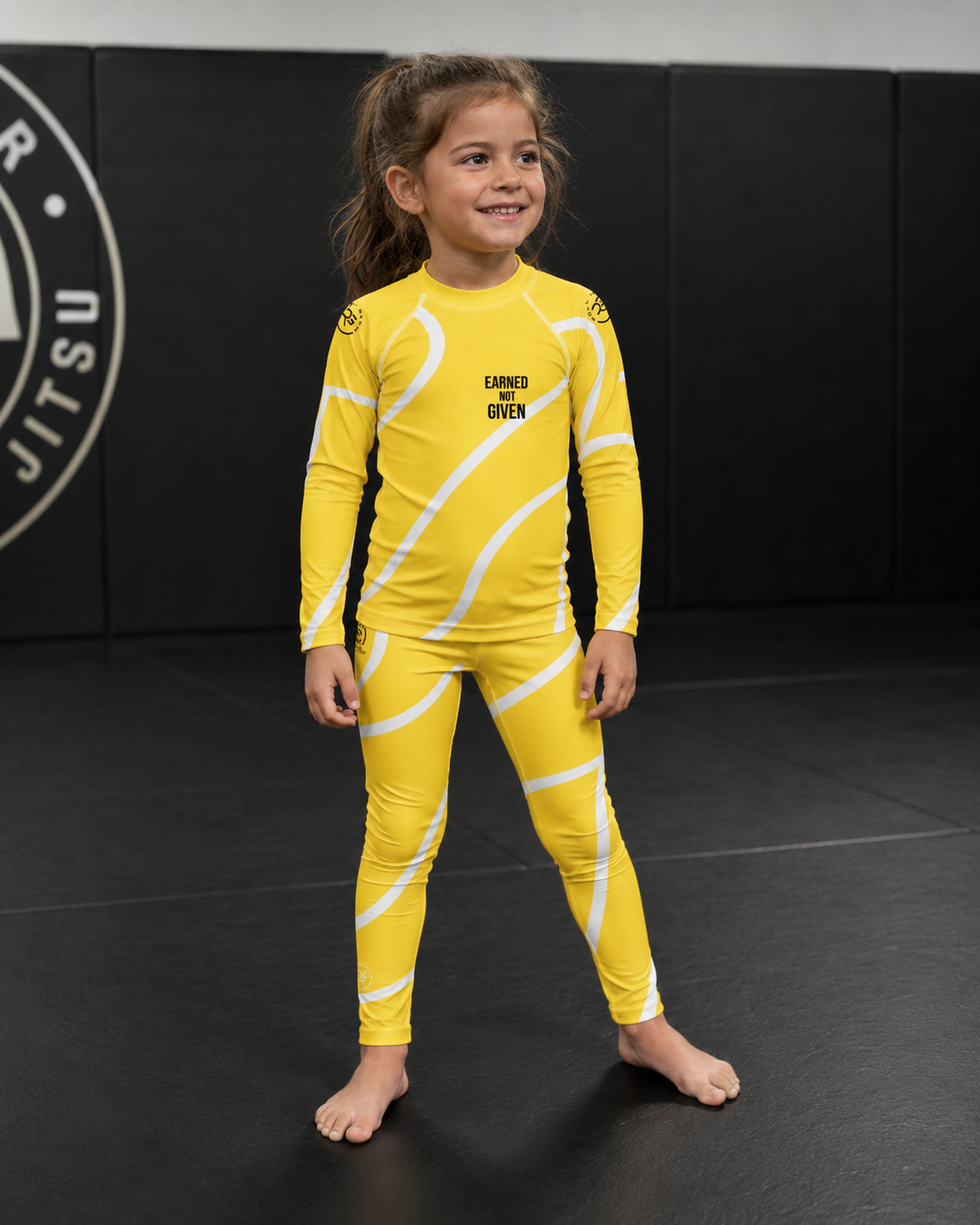 Roll Gear Yellow Swirl - Yellow/White, Kids, product photo, additional angle.