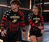 Youth Marines Dress Blues Long Sleeve Rash Guard