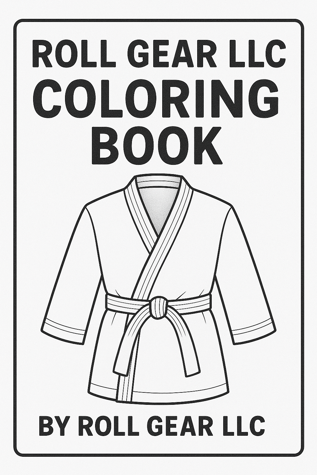 Roll Gear Digital Coloring Book (Printable PDF), cover page with a gi illustration.