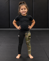 Roll Gear Kids Army Compression Spats - Black Camo, product image 2.