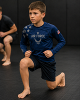 Roll Gear Youth Air Force Long Sleeve Rash Guard, product image 1.