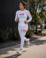 Roll Gear Women's Girls on the Mat BJJ Rash Guard - White Edition, product image 1.