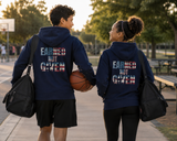 Roll Gear Kids Earned Not Given Performance Hoodie - USA Edition, lifestyle photo.