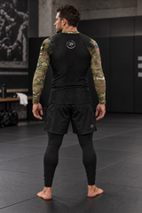 Rash guard militar de manga larga para hombre