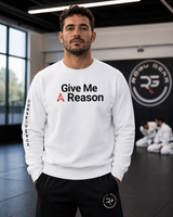 Roll Gear Give Me A Reason Legacy Crewneck Sweatshirt, lifestyle photo.