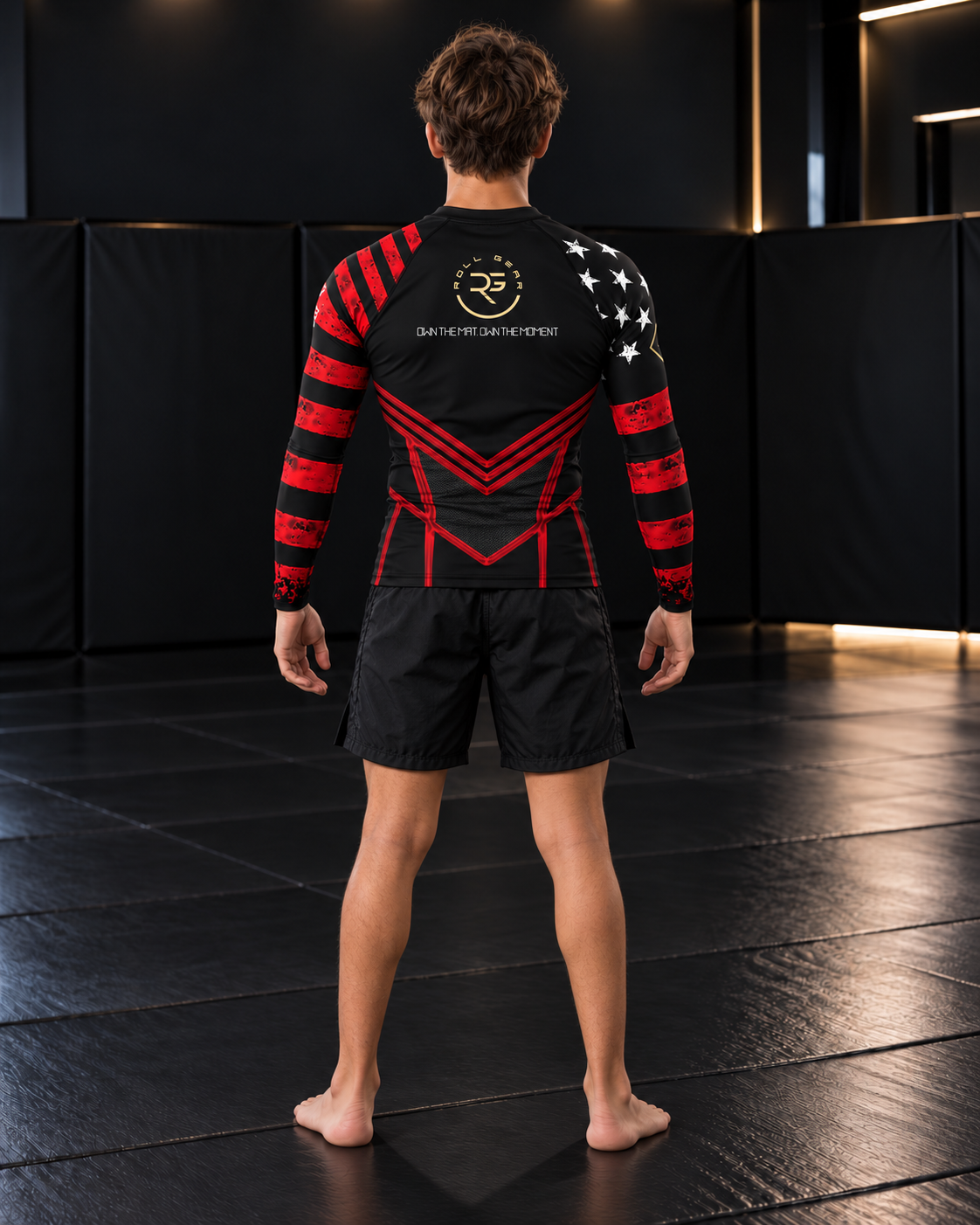 Camiseta de manga larga Rash Guard Youth Marines Dress Blues