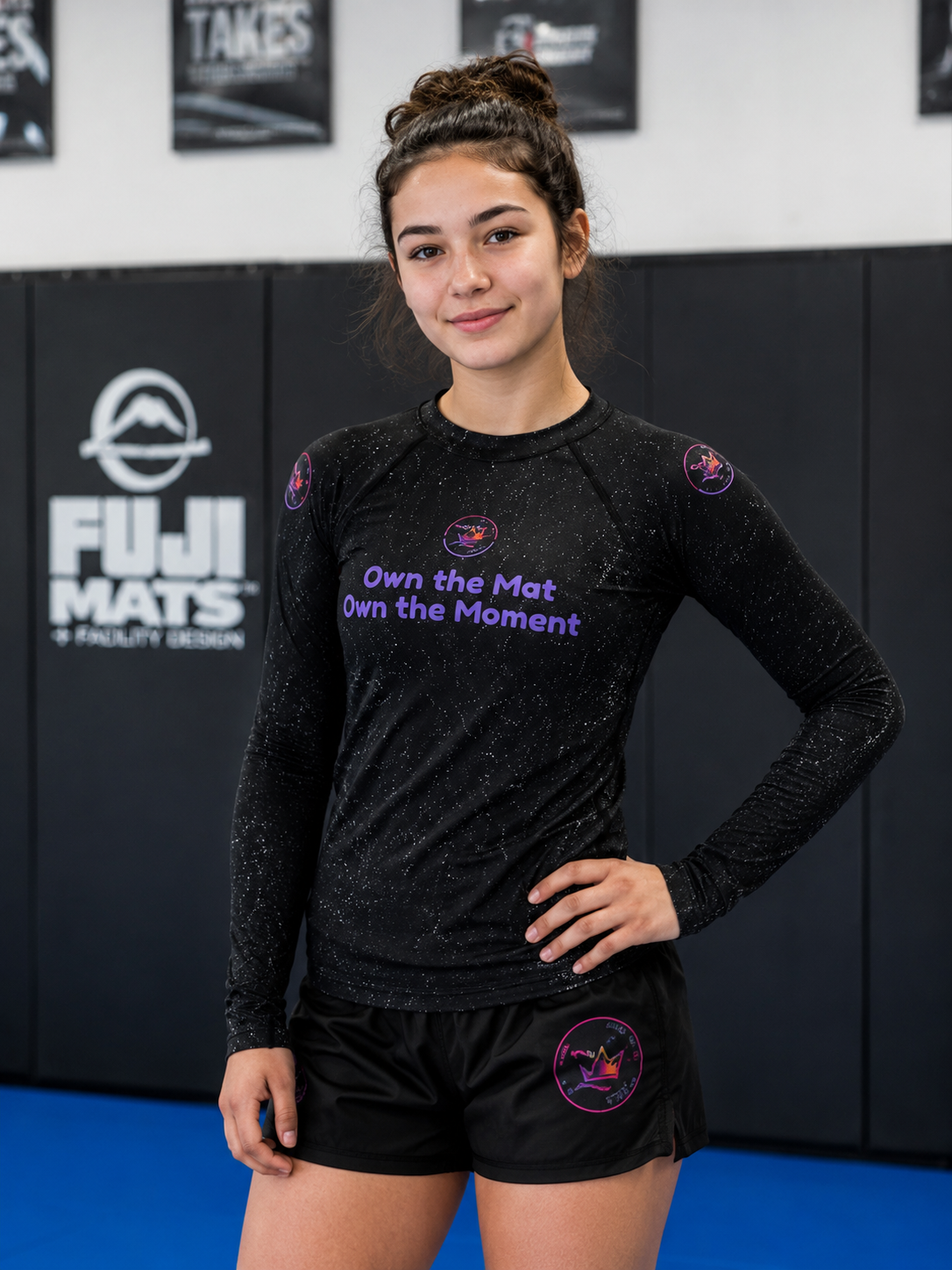 Roll Gear Evolve or Repeat Youth Girls Rash Guard, product image 2.
