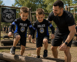Roll Gear Kids Police Edition Long Sleeve Rash Guard - Thin Blue Line, product image 2.
