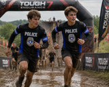 Roll Gear Youth Police Edition Long Sleeve Rash Guard - Thin Blue Line, product image 1.