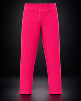Roll Gear Earned Not Given Kids Spats – Pink, flat front view.
