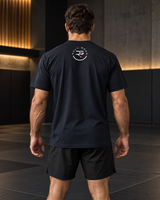 Roll Gear Men’s Earned Not Given T-Shirt, back view, Roll Gear logo below the collar.