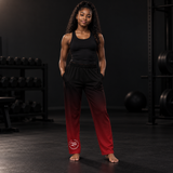 Roll Gear Lounge Pants – Girls' & Women's, worn by a woman standing in a gym.