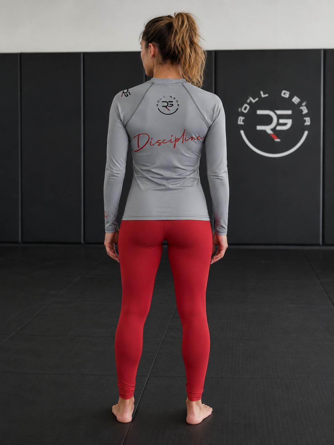 Roll Gear Embrace the Chaos Performance Rash Guard, product photo.