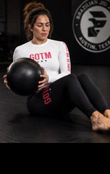 Roll Gear Women's Girls on the Mat BJJ Leggings - Black Edition, product image 2.