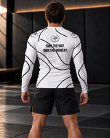 Roll Gear – Rash guard espiral blanco – Blanco/Negro – Hombre