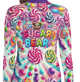 Roll Gear Custom Rash Guard – front view of a sample sublimated character design for design-your-own BJJ/MMA rash guards.
