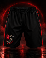 Roll Gear Embrace the Dark Shorts, flat front view.