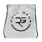 Roll Gear Drawstring Bag for Gym and Travel, front view.