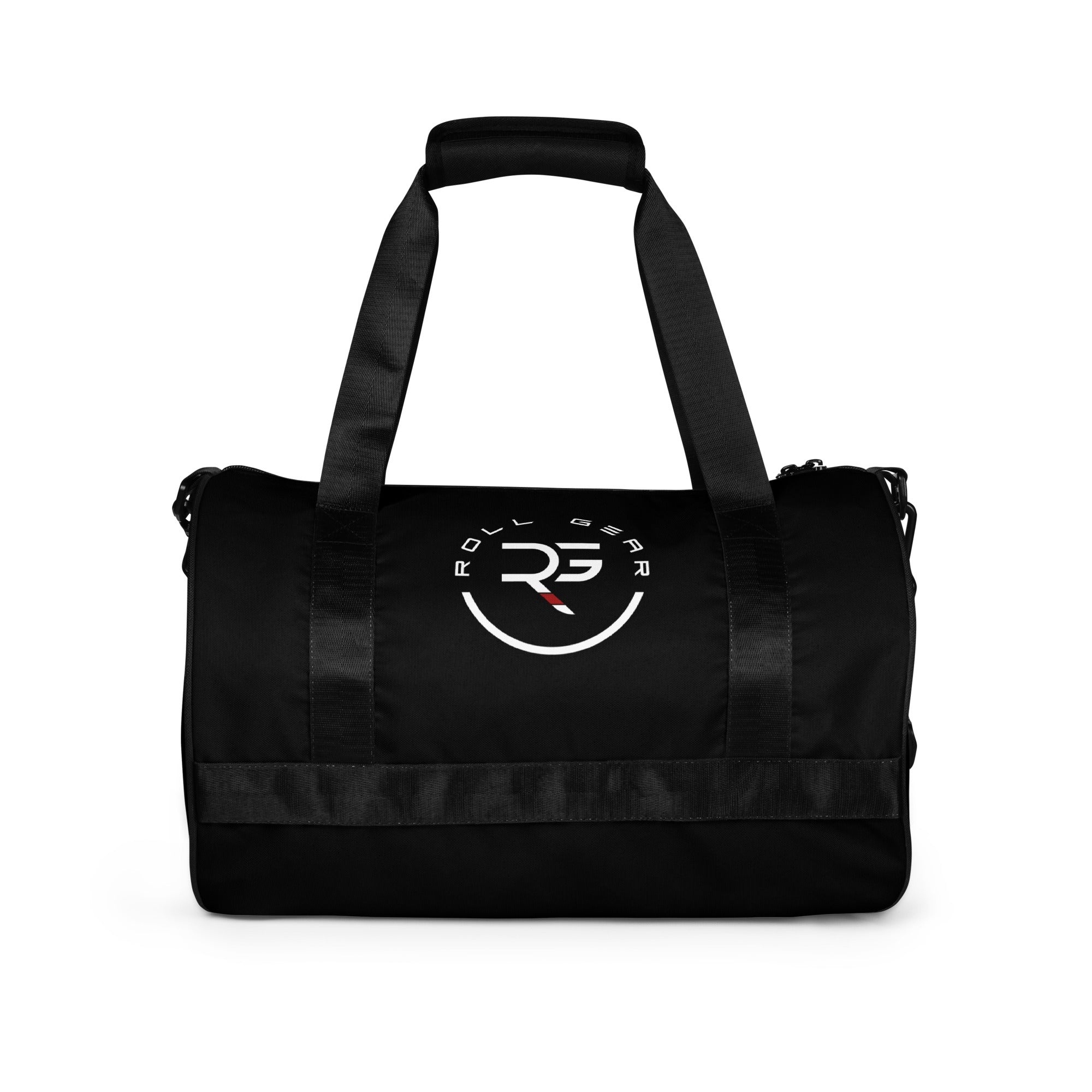 Roll Gear Earned Not Given Duffel Bag, back view.