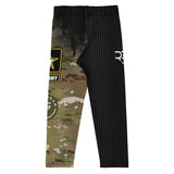 Roll Gear Kids Army Compression Spats - Black Camo, back view.
