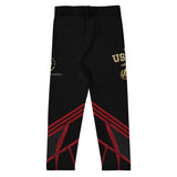 Roll Gear Kids Marines Dress Blues Compression Spats, back view.