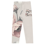 Roll Gear Signature Always Blooming Spats - Vintage Rose, Kids Leggings, back view.