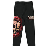 Roll Gear Signature Cold Blooded Spats – Black Venom (Athlete Edition, Kids Leggings), back view.