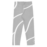 Roll Gear Grey Swirl Spats - Grey/White, Kids, back view.