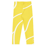 Roll Gear Yellow Swirl Spats - Yellow/White, Kids, back view.