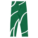 Roll Gear Green Swirl Spats - Green/White, Kids, back view.