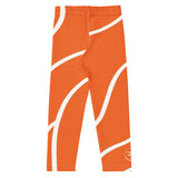 Roll Gear Orange Swirl Spats - Orange/White, Kids, back view.