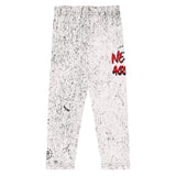Roll Gear Never Accept Training Spats - White Splatter, Kids, back view.