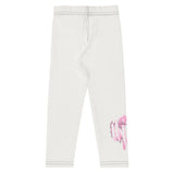 Roll Gear Tap Hype Spats - Pink & White, Girls Kids, back view.