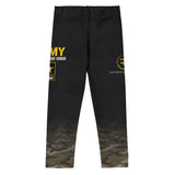 Roll Gear Kids Army Classic Compression Spats, front view.
