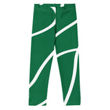 Roll Gear Green Swirl Spats - Green/White, Kids, front view.
