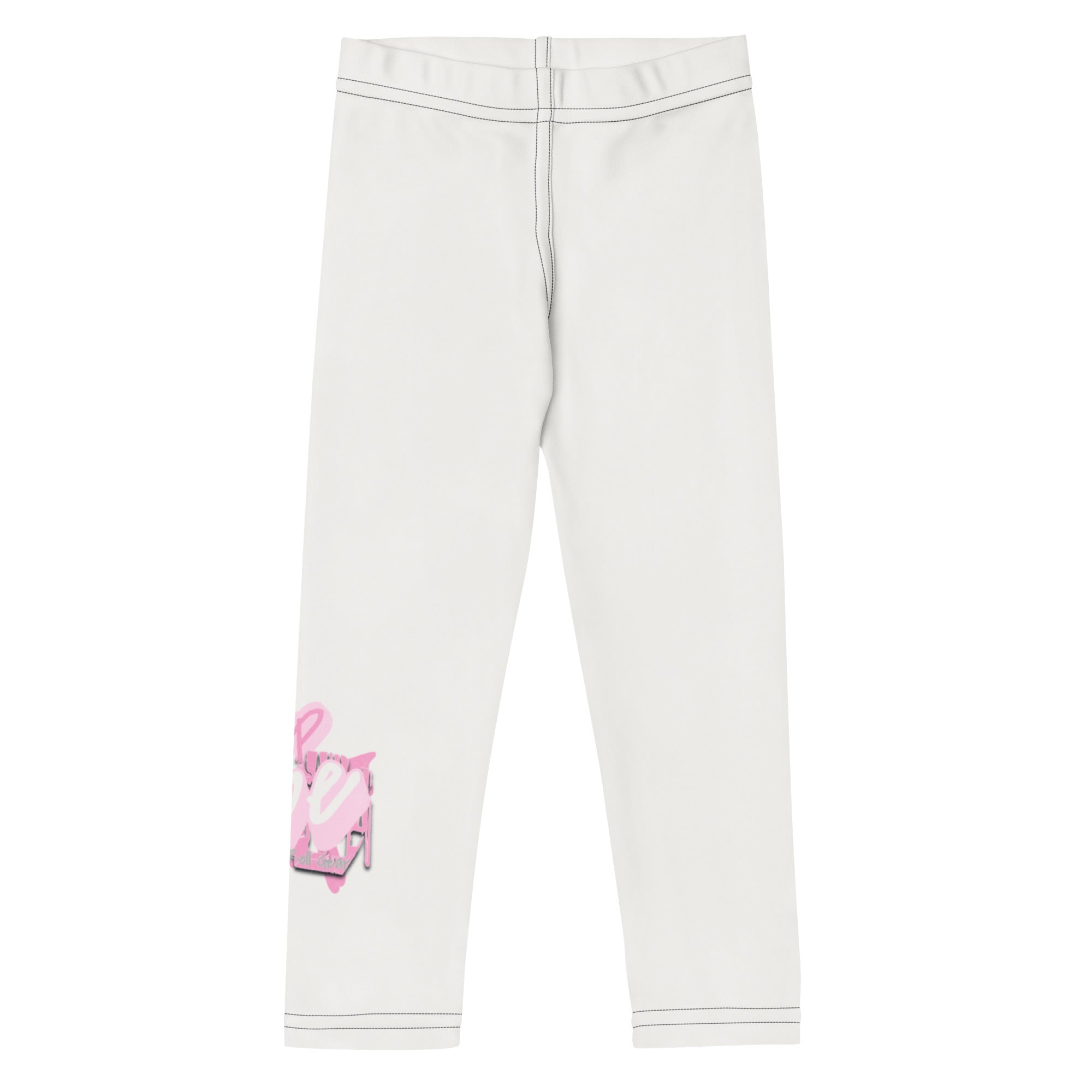 Roll Gear Tap Hype Spats – Pink & White – Girls Kids, front view.