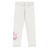 Roll Gear Tap Hype Spats - Pink & White, Girls Kids, front view.