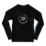 Roll Gear Tap Hype Long Sleeve Rash Guard – Kids, flat back view, Roll Gear emblem.