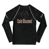 Roll Gear Cold Blooded Rash Guard - Black Venom, Kids Long Sleeve, back view.