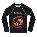 Roll Gear Cold Blooded Rash Guard - Black Venom, Kids Long Sleeve, front view.