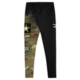 Roll Gear Women's Army Compression Spats - Black Camo, back view, additional angle.