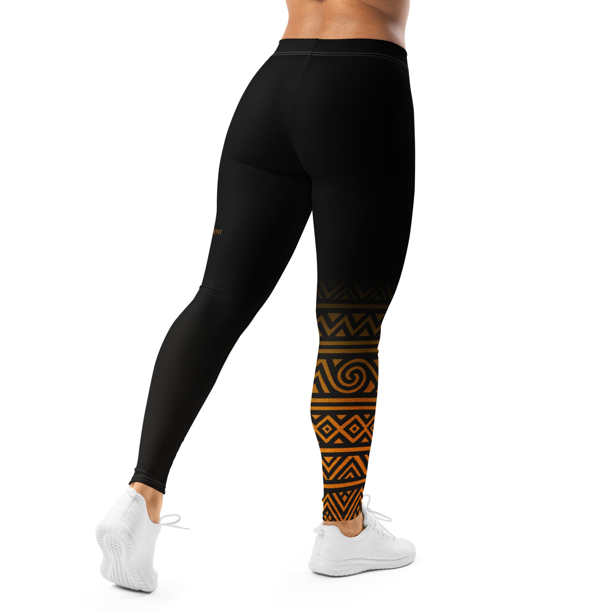 Roll Gear Lion's Pride Women's Spats – Black & Gold, back view.