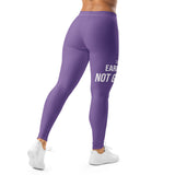 Roll Gear Earned Not Given Women's Spats – Purple, back view.