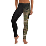Roll Gear Women's Army Compression Spats - Black Camo, front view.
