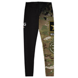 Roll Gear Women's Army Compression Spats - Black Camo, front view, additional angle.