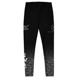 Roll Gear Women's SWAT Compression Spats - Black & Urban Fade Tactical Leggings, front view, additional angle.